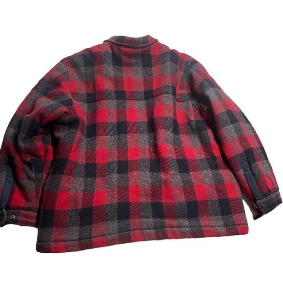 VTG Abercrombie & Fitch Mackinaw Plaid Hunting Jacket Wool Mens Large MHT-119a - Picture 6 of 13